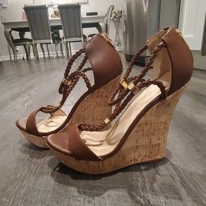 VENUS wedge brown heel sandal